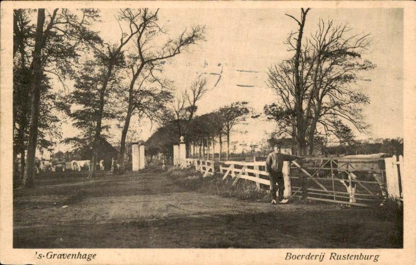 's Gravenhage - Boerderij Rustenburg, Verzamelen, Ophalen of Verzenden, Voor 1920, Gelopen, Zuid-Holland