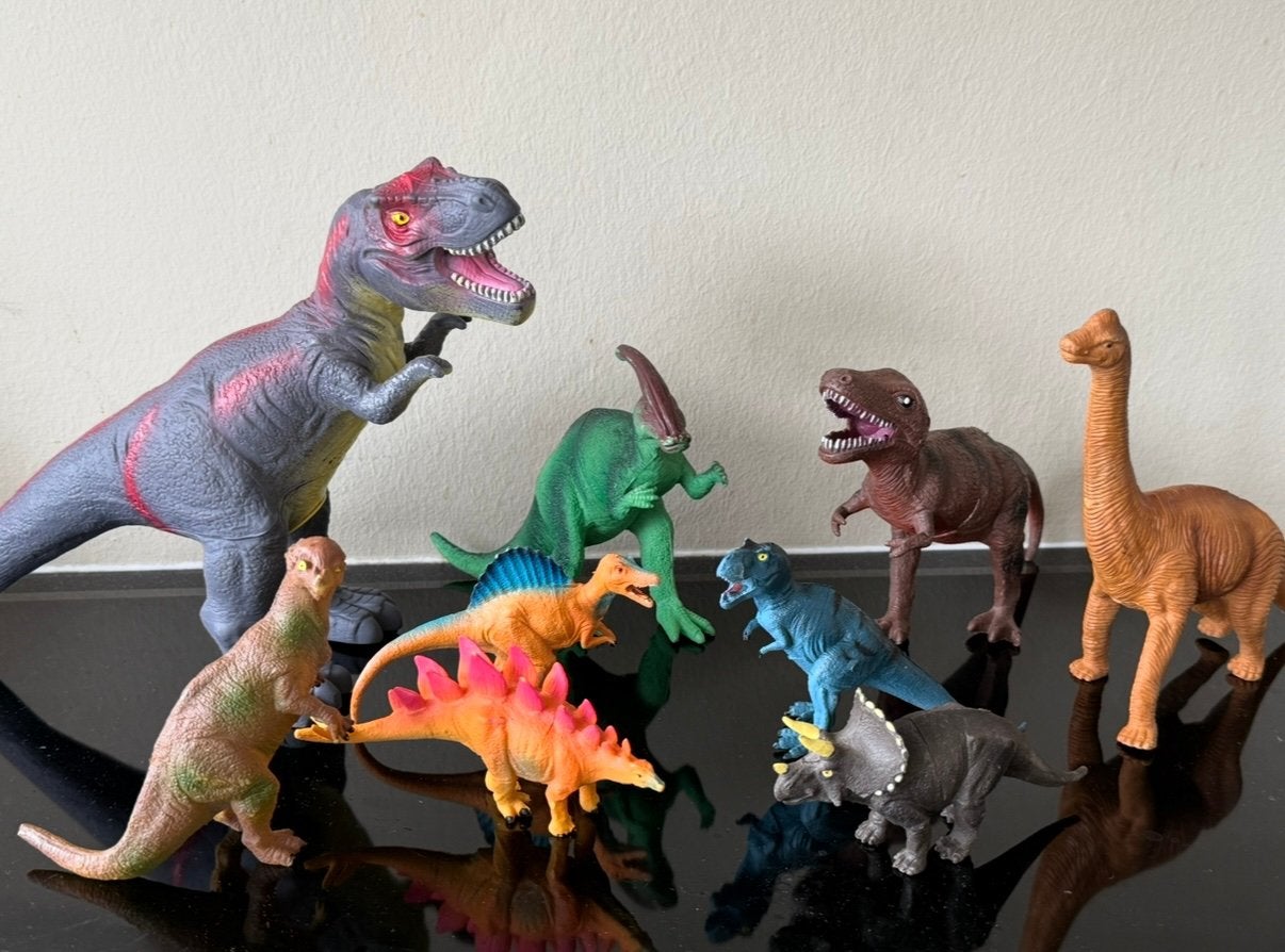 9x dinosaurus speelgoed, Ophalen of Verzenden