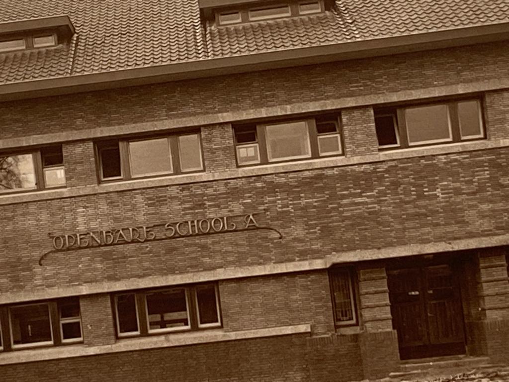 Foto School A Waddinxveen 1925, Foto, Ophalen of Verzenden, Zo goed als nieuw, Gebouw