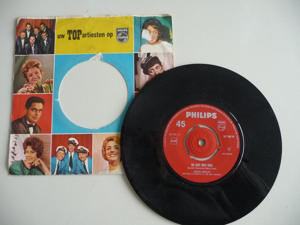 single ANNEKE GRONLOH -DA DOE RON RON- PHILIPS RECORDS, 1963, Gebruikt, 7 inch, Single, Ophalen of Verzenden