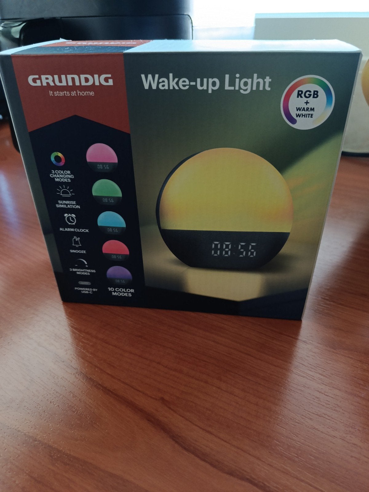 Grundig Wake-up Light - Wekker met Zonsopgangsimulatie, Ophalen of Verzenden, Nieuw, Digitaal