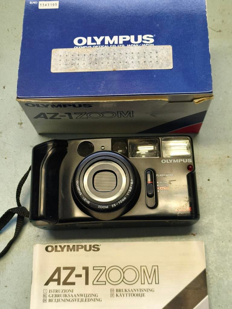 Olympus AZ-1 ZOOM Compact Camera met originele doos, Ophalen of Verzenden, Zo goed als nieuw, Compact, Olympus
