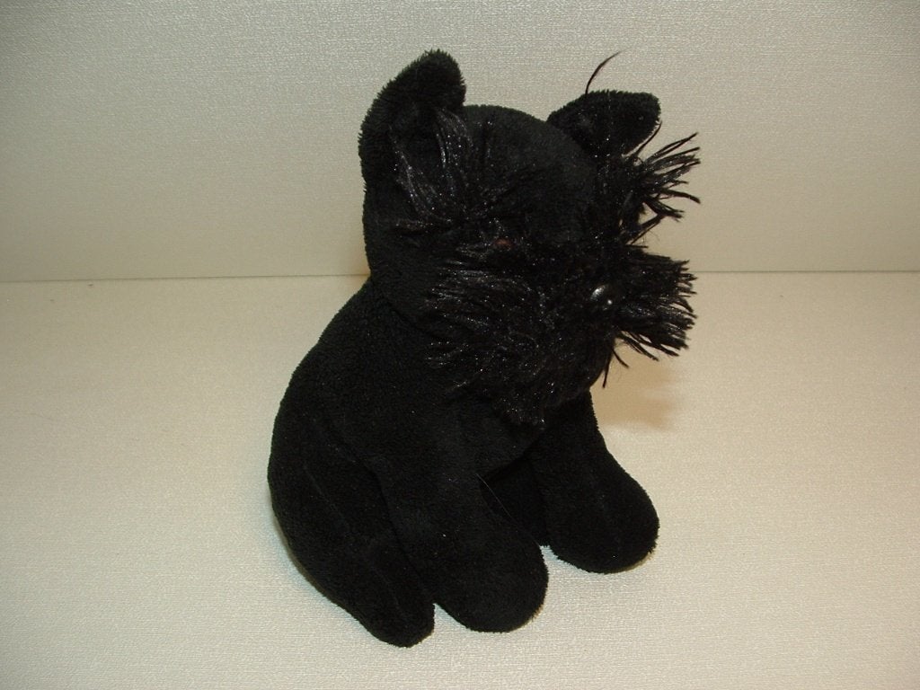 PLAYKIDS HOND ZWARTE SNAUZER VELOURS ZWART MET PLUCHE, Verzenden, Nieuw, Hond