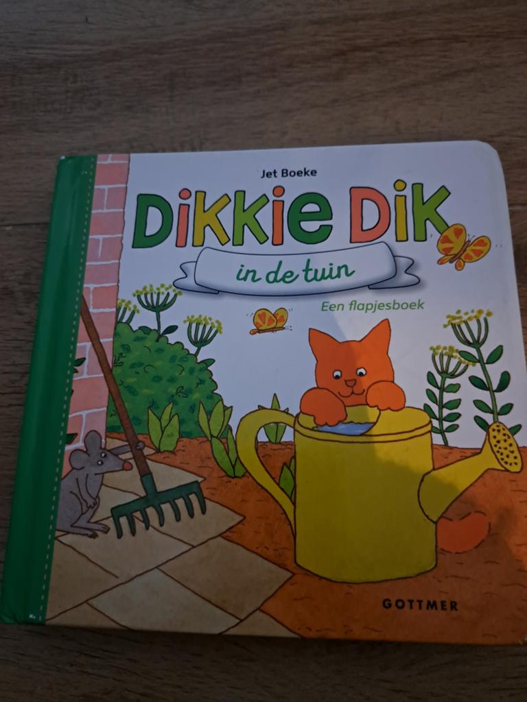 Dikkie Dik in de tuin - Een flapjesboek, Boeken, Gelezen, Jet Boeke, Ophalen of Verzenden, 0 tot 6 maanden