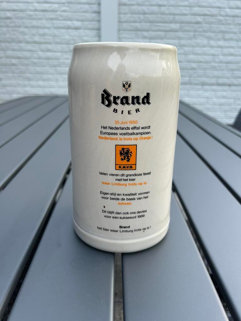Te koop originele Brand bierpul EK 1988, Ophalen, Zo goed als nieuw, Wit
