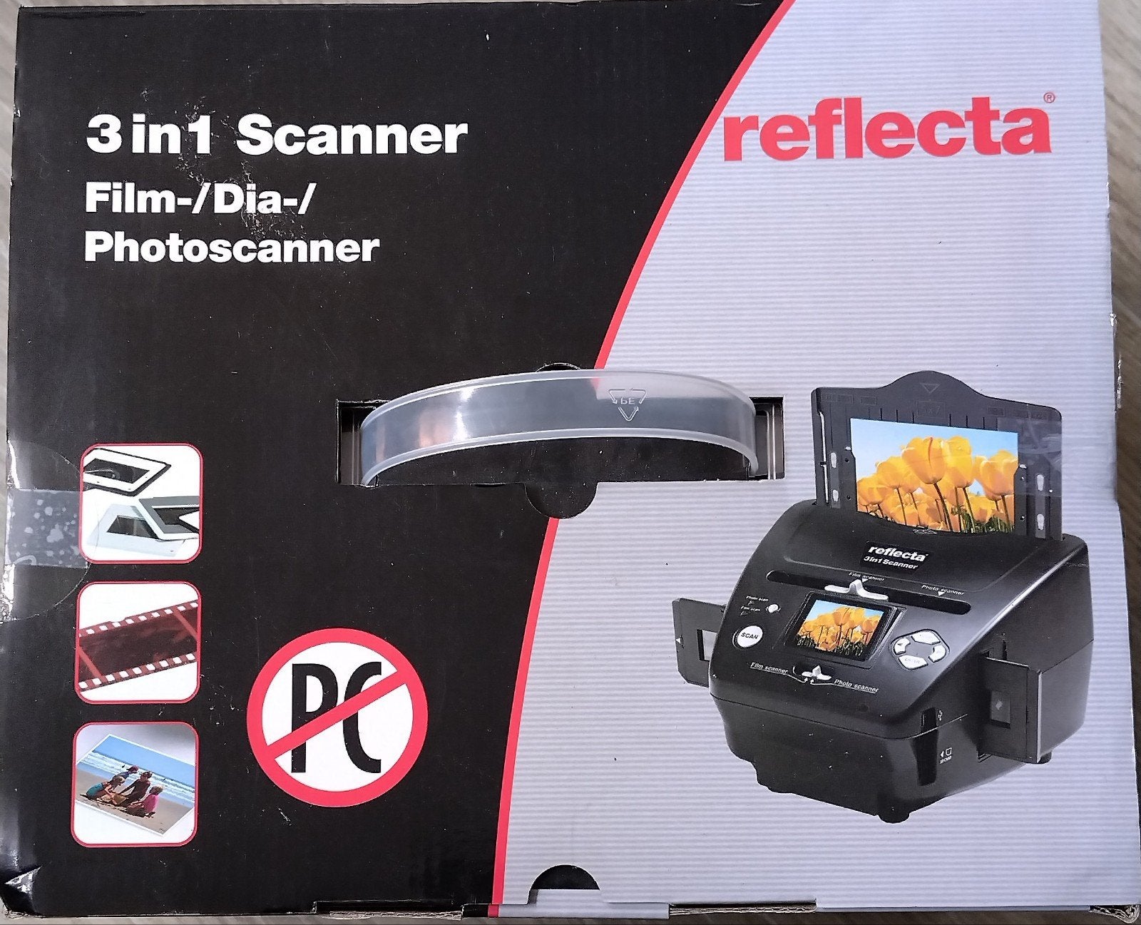 Nieuwe Reflecta 3-in-1 Film/Dia/Fotoscanner, Computers en Software, Scanners, Ophalen of Verzenden, Nieuw, Diascanner, Reflecta