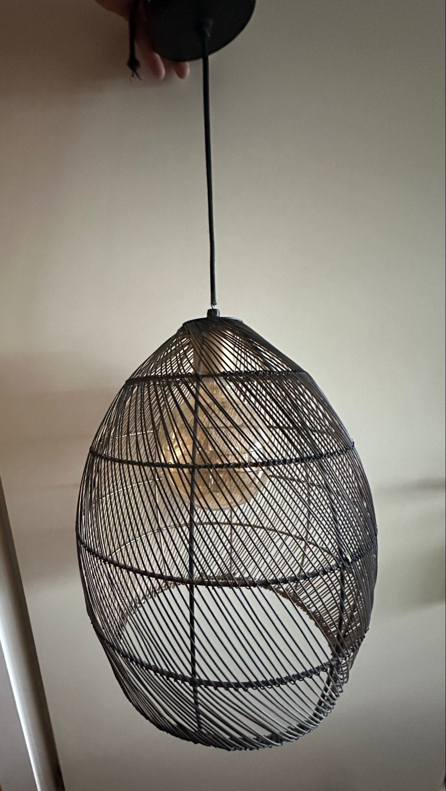 Light & Living hanglamp Meya Calex LED lamp - 65x30 cm, Ophalen of Verzenden, Gebruikt, Metaal, E27 (groot)