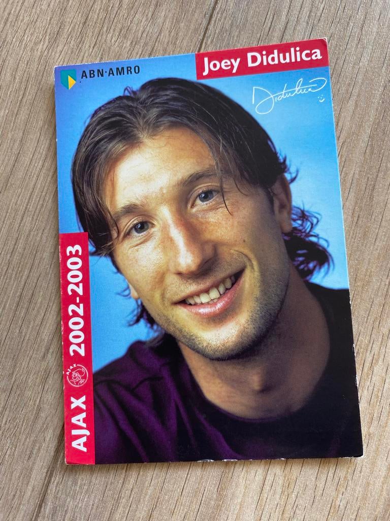 Ajax Spelerskaart Joey Didulica 2002-2003, Ophalen of Verzenden, Gebruikt, Ajax, Spelerskaart