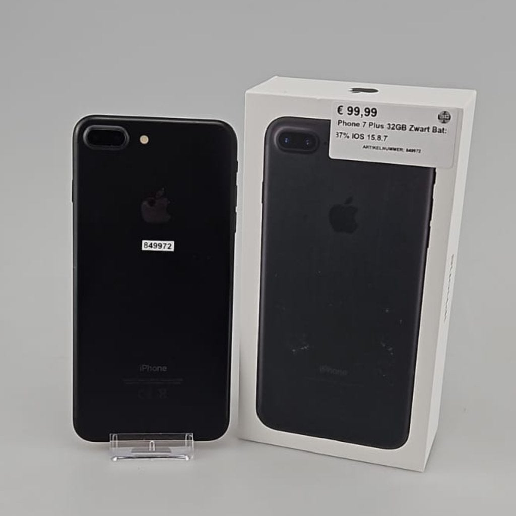 iPhone 7 Plus 32GB Zwart Bat: 86% IOS 15.8.8, Telecommunicatie, Mobiele telefoons | Apple iPhone, Apple, Gebruikt, Support@apple.com