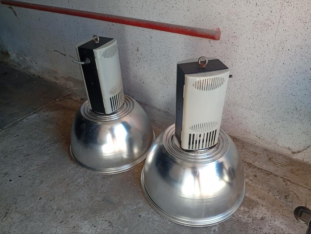2x Industriële Gaslampen - Vintage Fabriekslampen, Huis en Inrichting, Ophalen of Verzenden, Gebruikt, Industrieel, Vintage