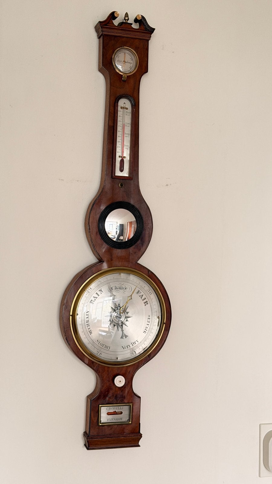 Banjobarometer van C. Borelli, Antiek en Kunst, Ophalen