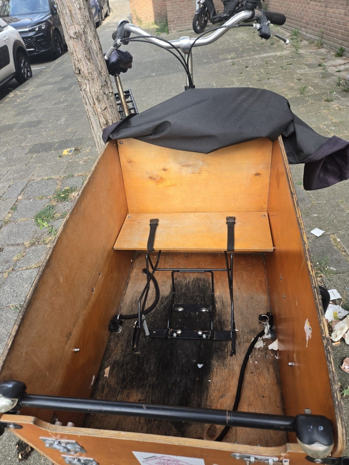 Babboe Big bakfiets met Maxi-Cosi stang, Fietsen en Brommers, Fietsen | Bakfietsen, Ophalen of Verzenden, Gebruikt, 4 kinderen of meer