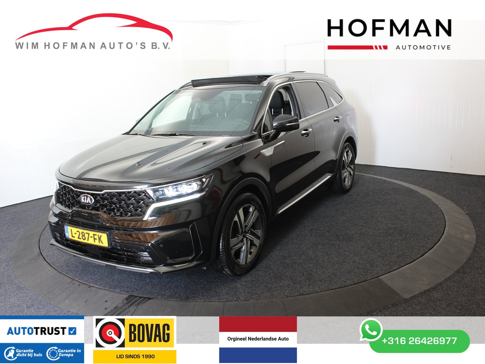 Kia Sorento 1.6 T-GDI PHEV 4WD 7 Pers Trekh Panodak Vol Lede, Auto's, Dealer onderhouden, Gebruikt, 4 cilinders, Met garantie (alle)
