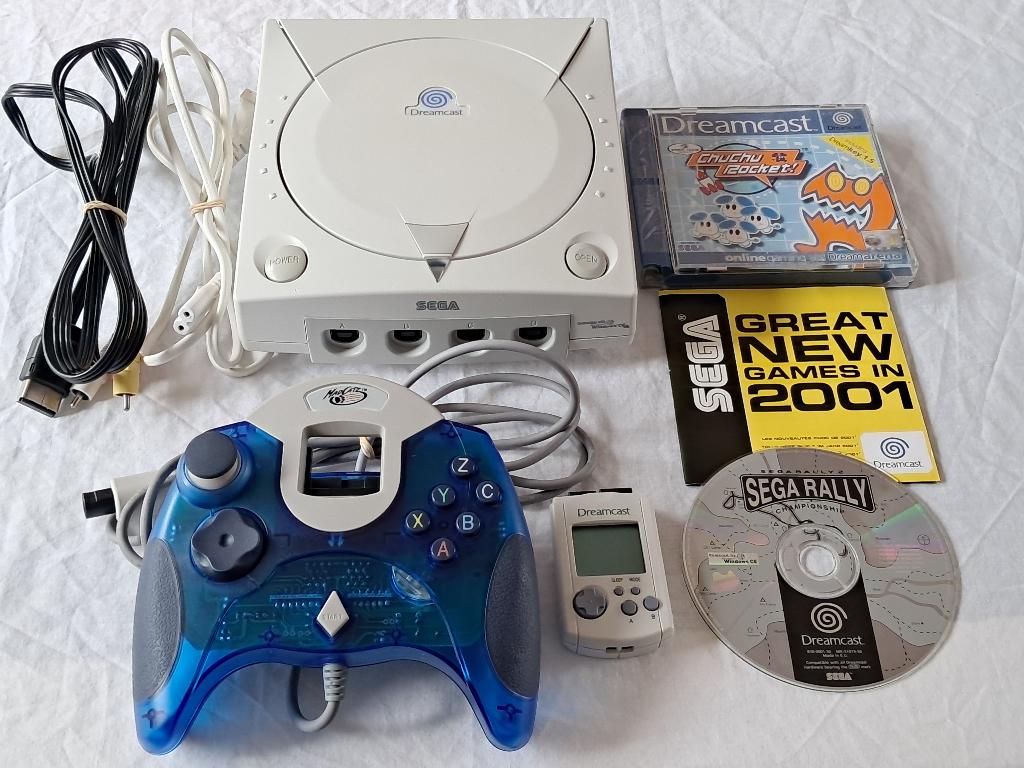 SEGA Dreamcast Console + Controller, VMU & extra SEGA Rally, Spelcomputers en Games, Games | Sega, Gebruikt, Saturn of Dreamcast