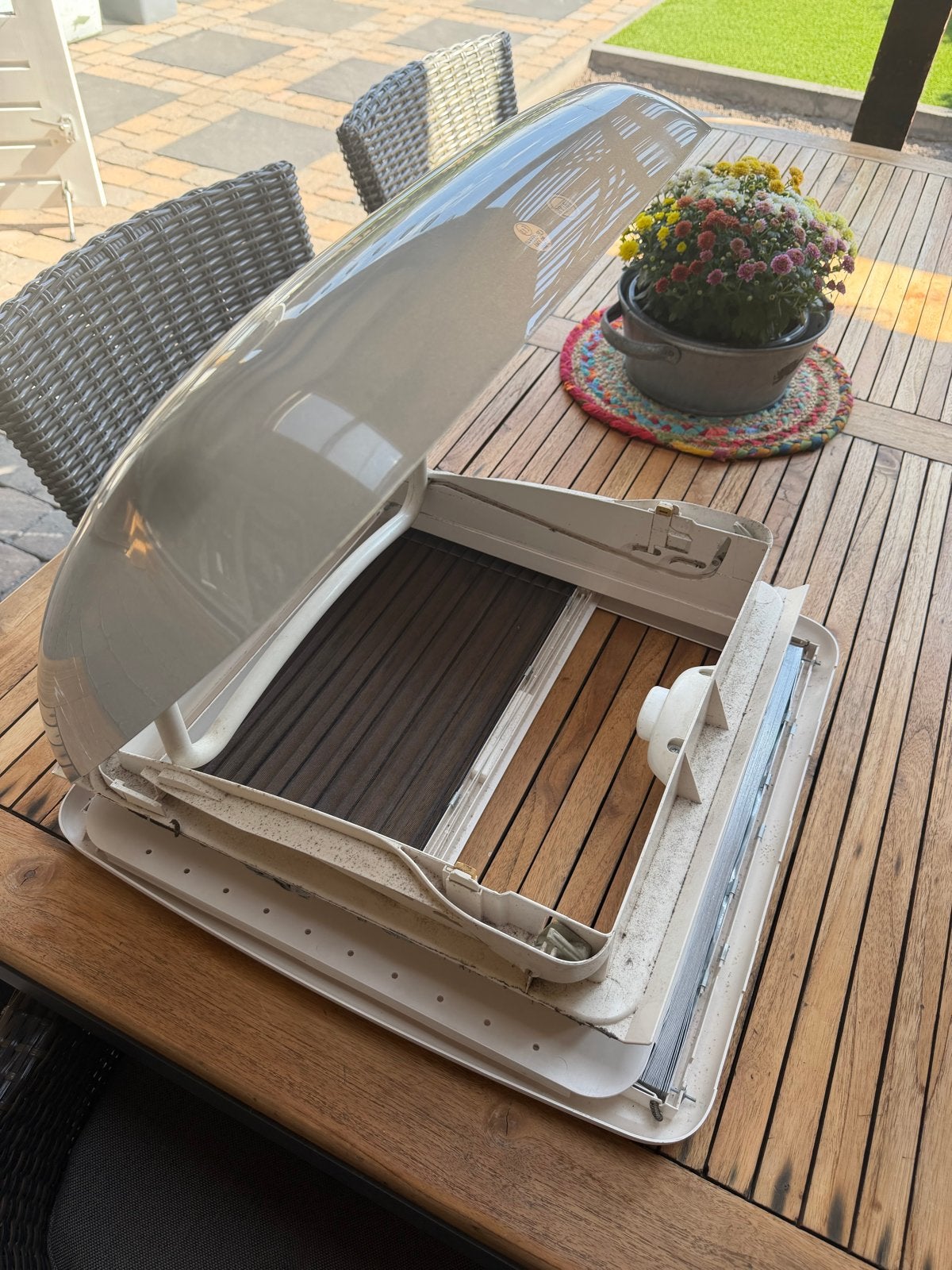 Dakluik voor caravan of camper( hobby), Ophalen, Gebruikt