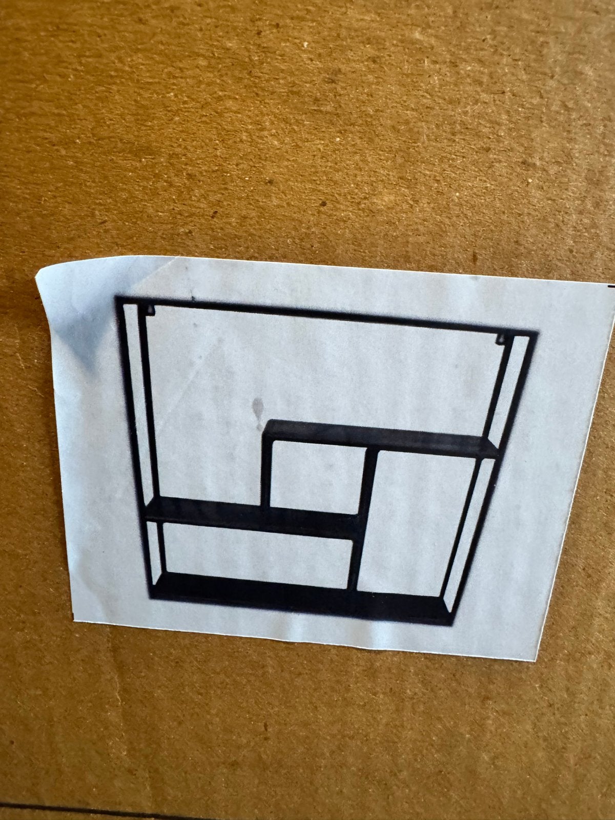 Zwart metalen wandframe 30x18x80cm - Nieuw in doos, Ophalen, Nieuw