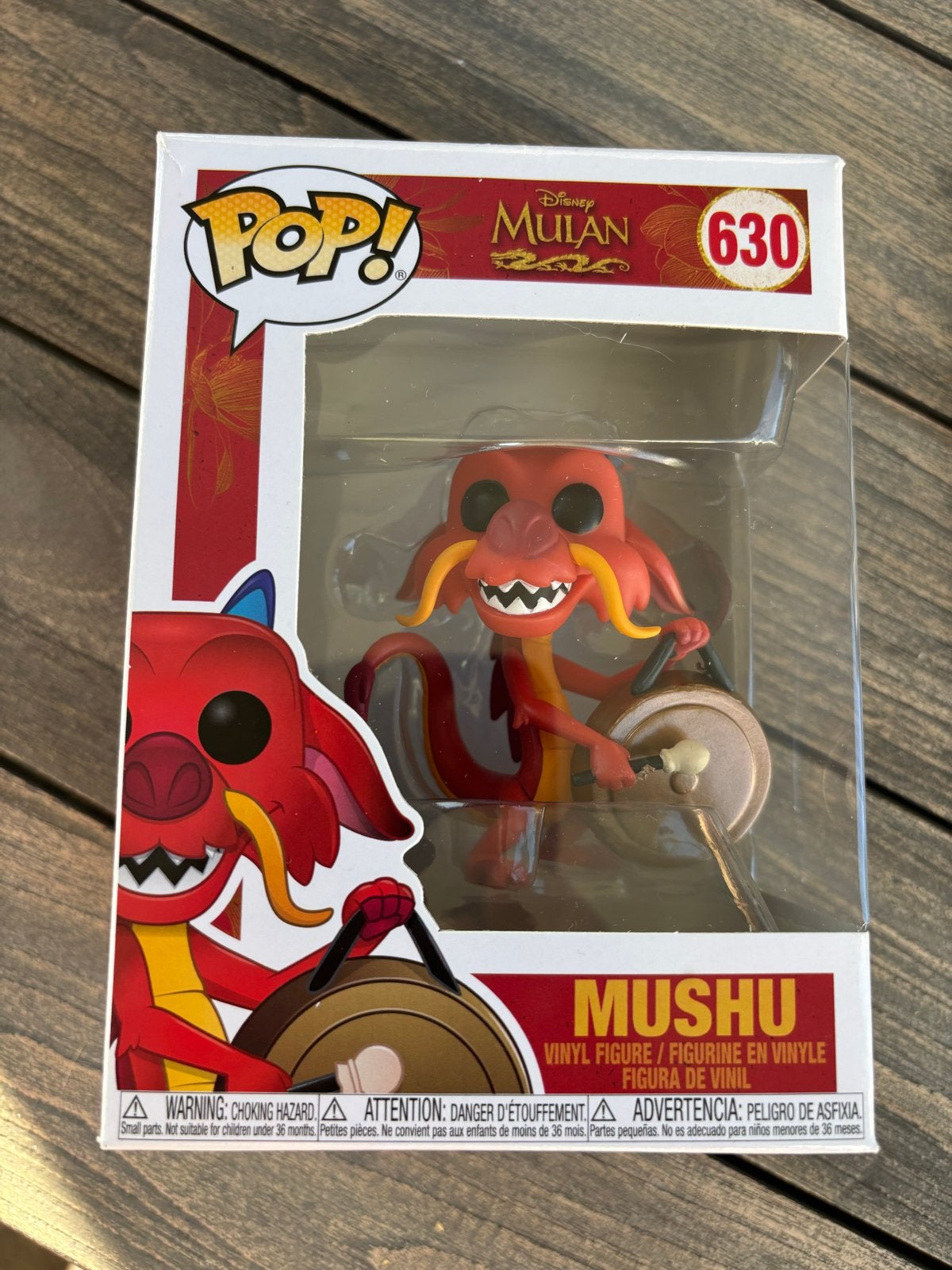 Funko Pop! Disney Mulan - Mushu met Gong #630, Ophalen of Verzenden, Nieuw