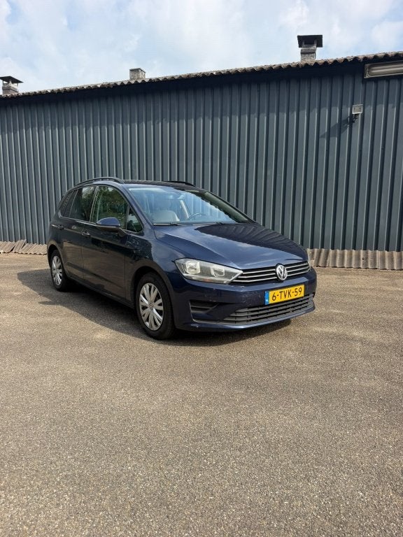 Volkswagen Golf Sportsvan 1.6 TDI Comfortl. BM, Auto's, Gebruikt, Euro 6, 4 cilinders, Blauw