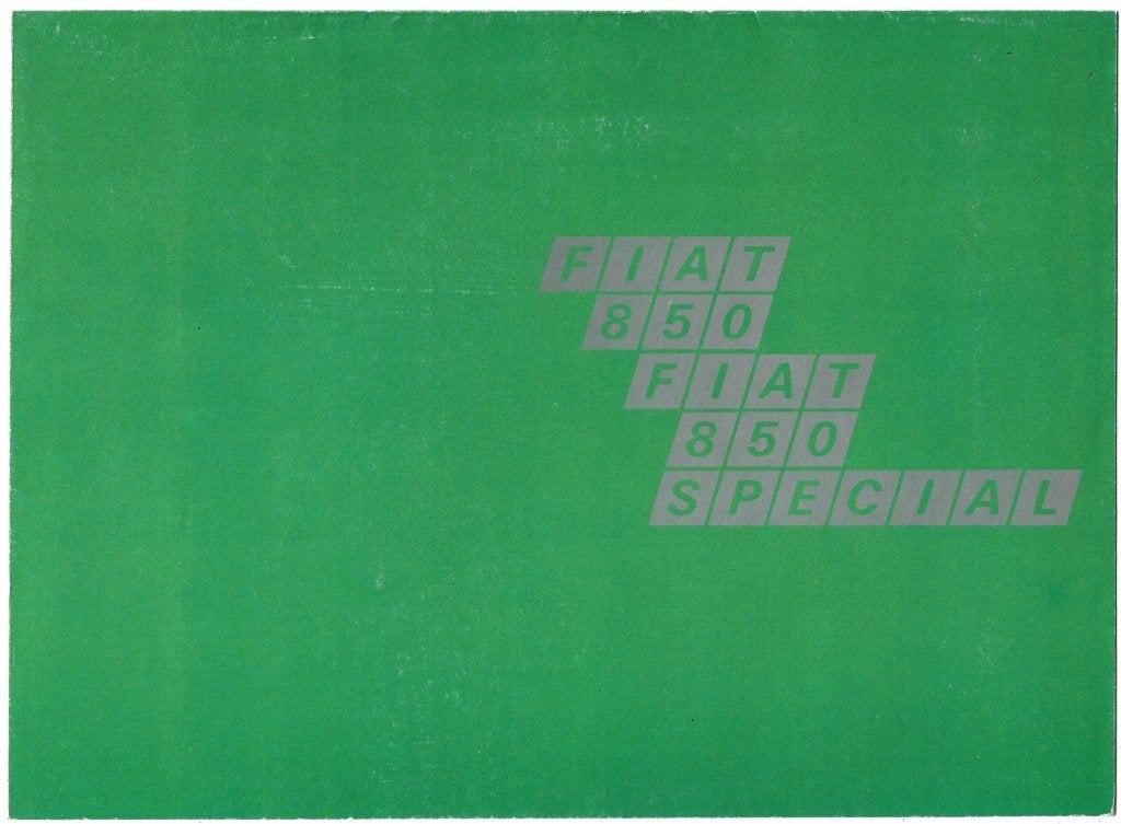 Fiat 850 Fiat 850 Special folder (fi21) auto, Ophalen of Verzenden, Zo goed als nieuw, Overige merken