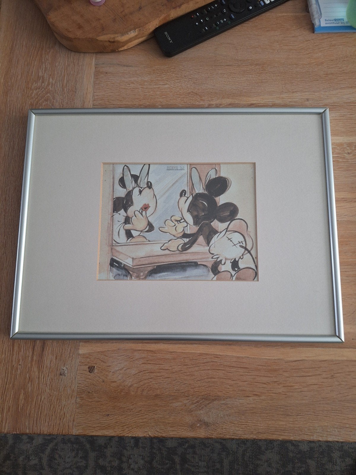 lijst mickey mousse, Antiek en Kunst, Kunst | Litho's en Zeefdrukken, Ophalen
