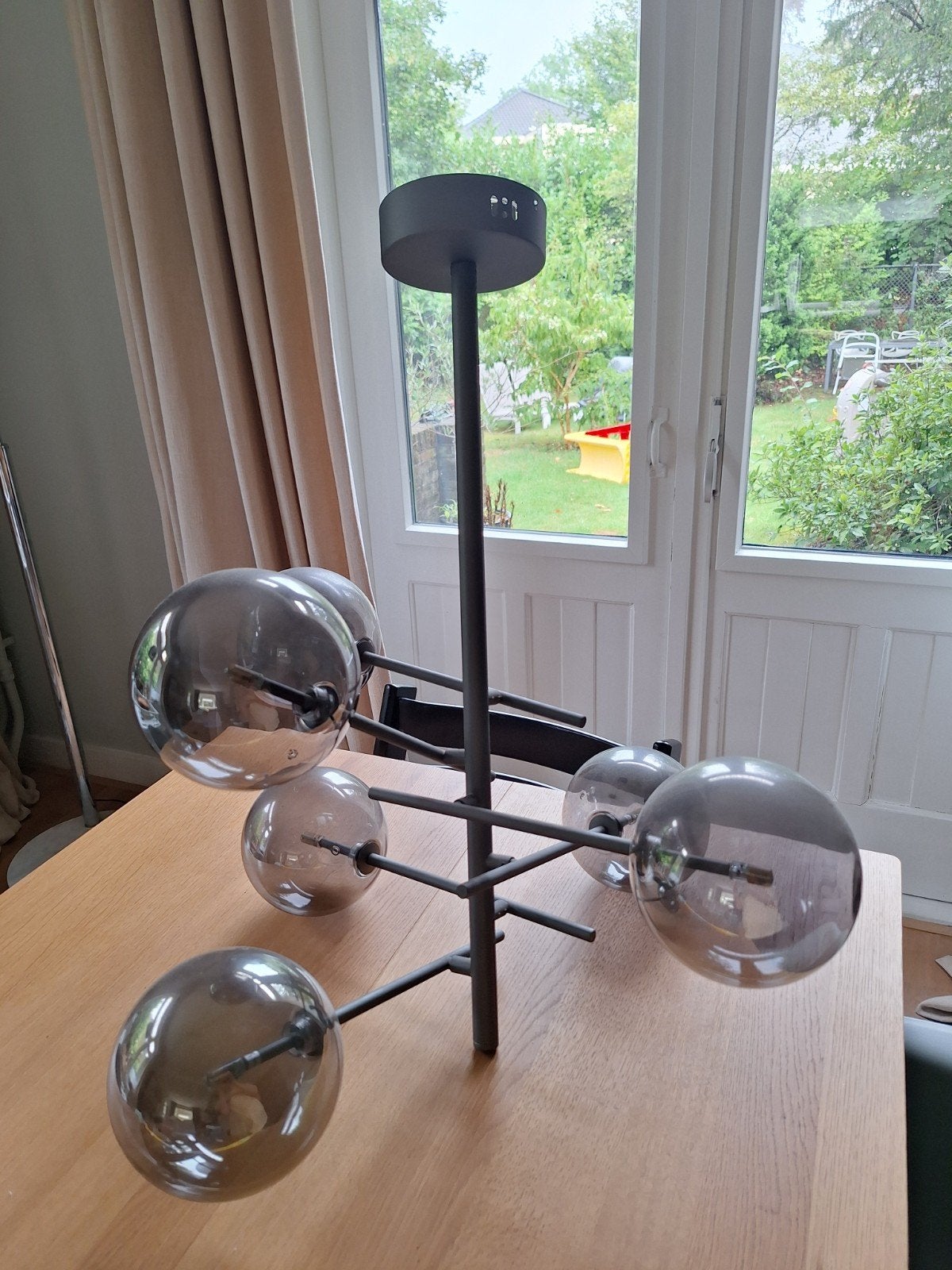 Moleculen glazen hanglamp 70 x 70, Ophalen