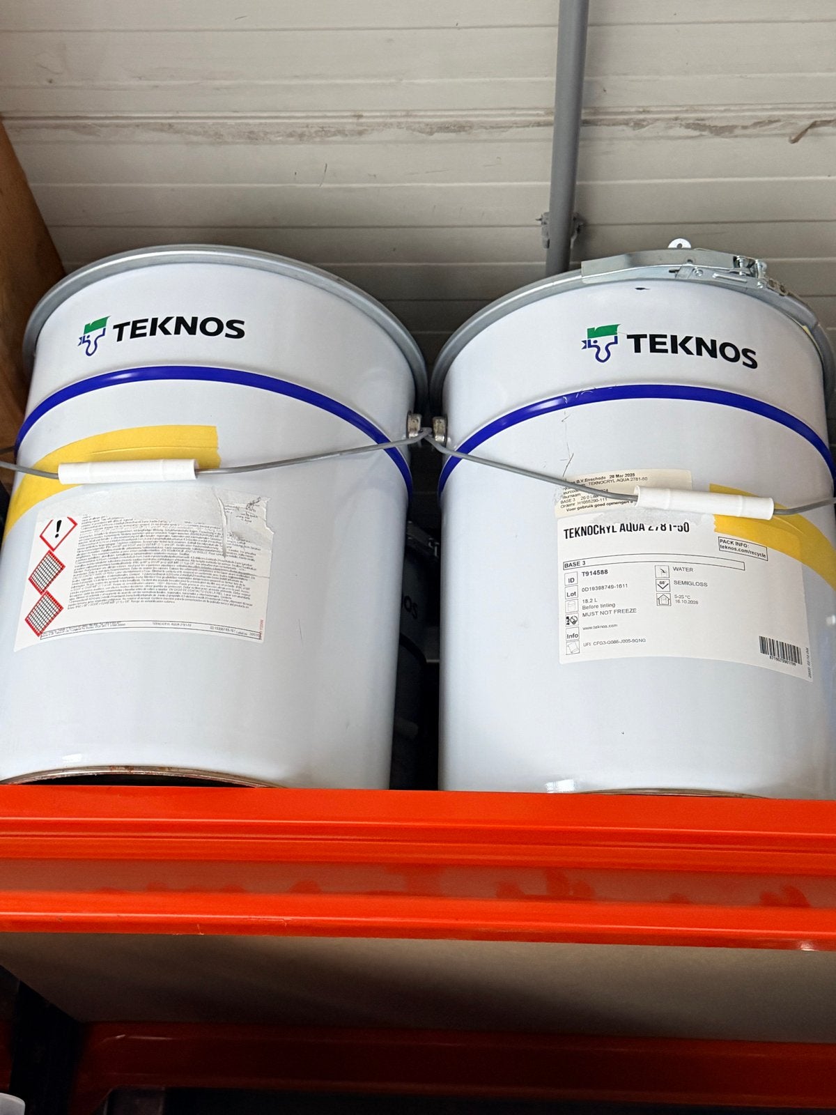100L Teknos 2781 coating RAL 7024, Doe-het-zelf en Verbouw, Nieuw, Ophalen of Verzenden, Verf, 20 liter of meer