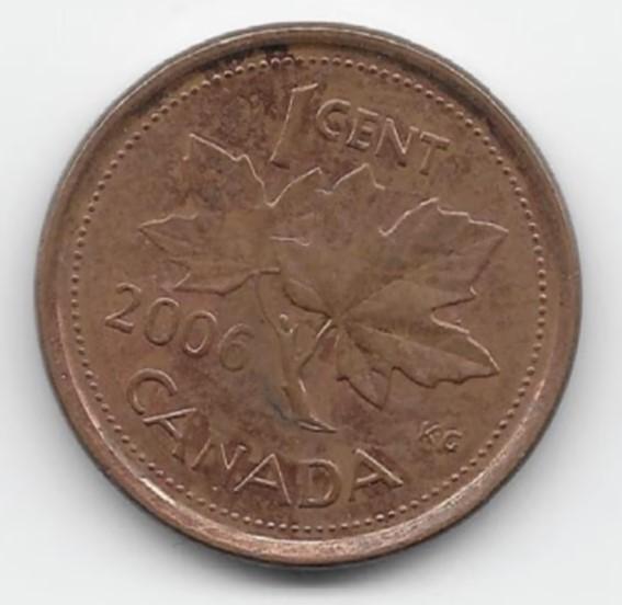 Canada 1 cent 2006 KM# 490 RCM, Verzenden, Noord-Amerika, Losse munt
