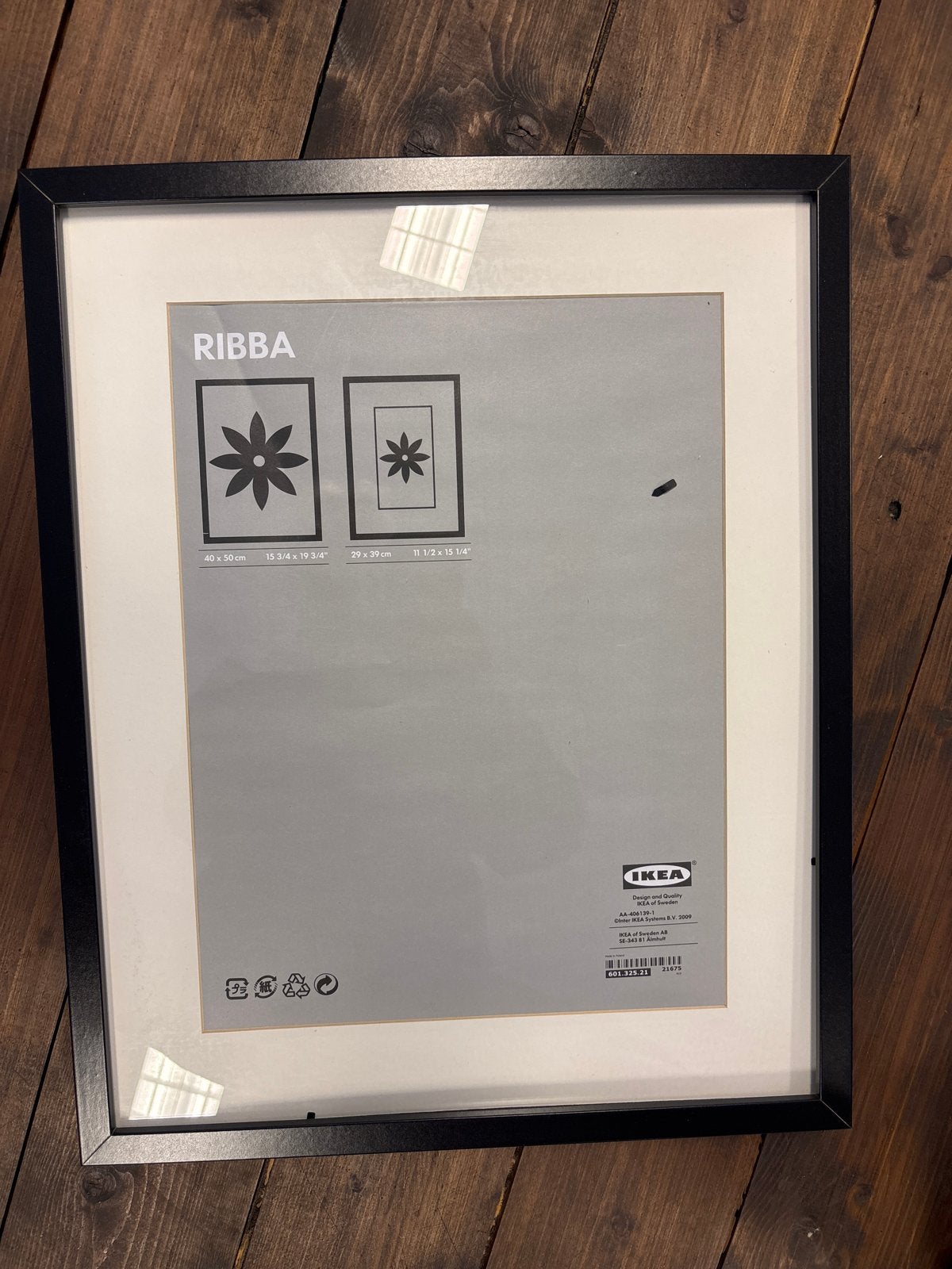 IKEA RIBBA Fotolijst Zwart 40x50 cm, Minder dan 50 cm, 50 tot 75 cm, Nieuw, Ophalen of Verzenden