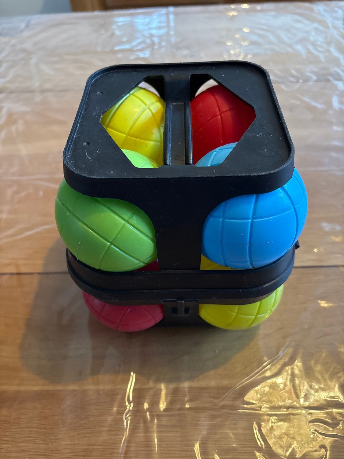 Boccia set met 8 ballen in handige houder, Ophalen, Gebruikt