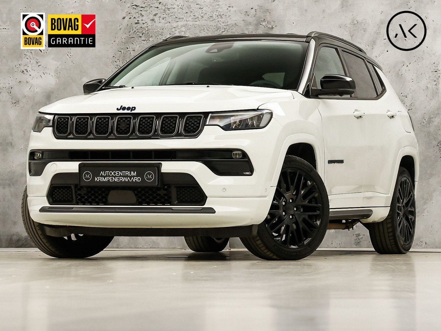 Jeep Compass 4xe 240 Plug-in Hybrid Electric S 240Pk Automaa, Auto's, Automaat, 12 maanden, Gebruikt, Zwart
