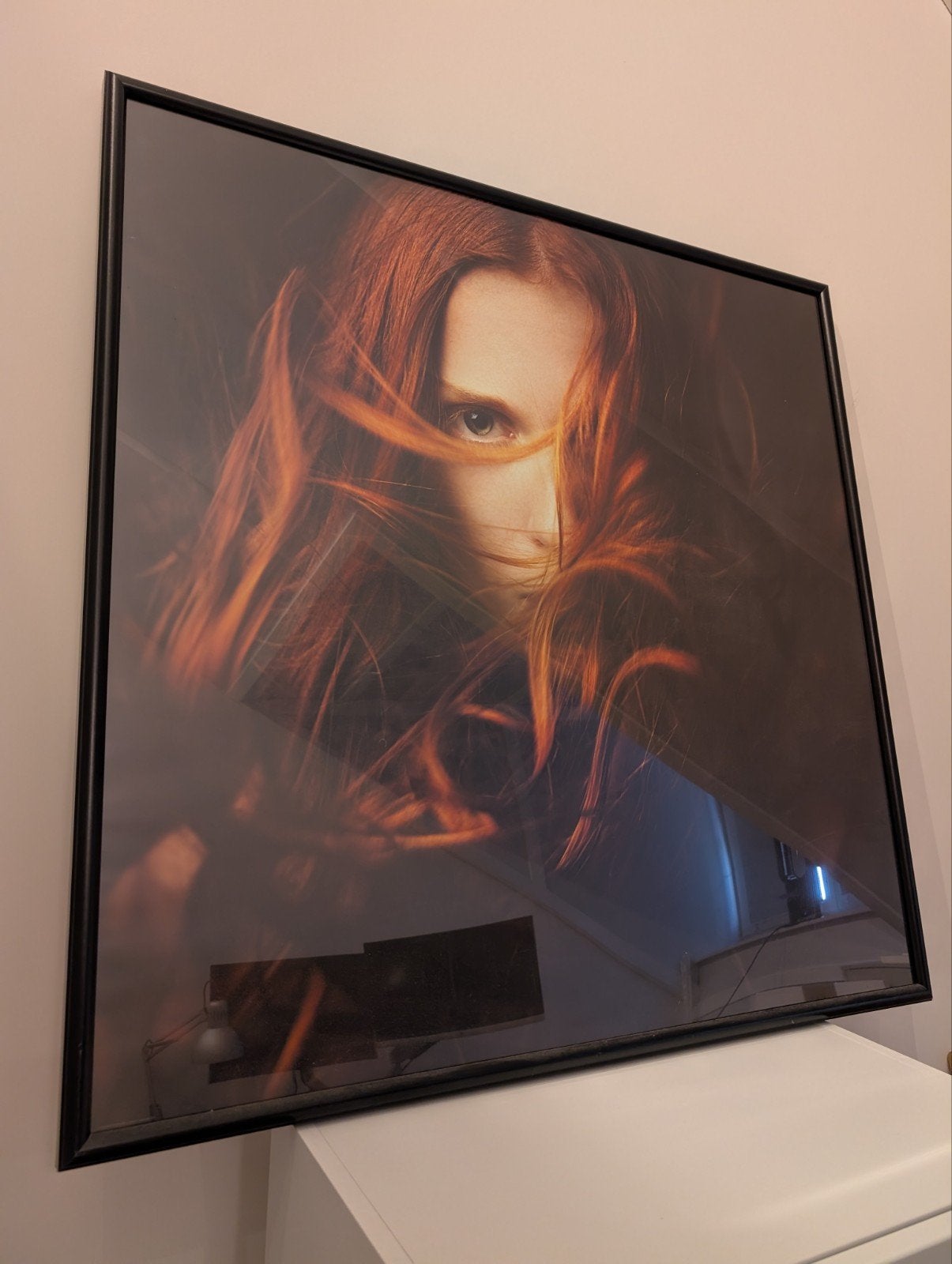 Ikea Norrhassel Poster met lijst 94x94 cm, Ophalen, Zo goed als nieuw, 75 tot 100 cm, Foto of Poster