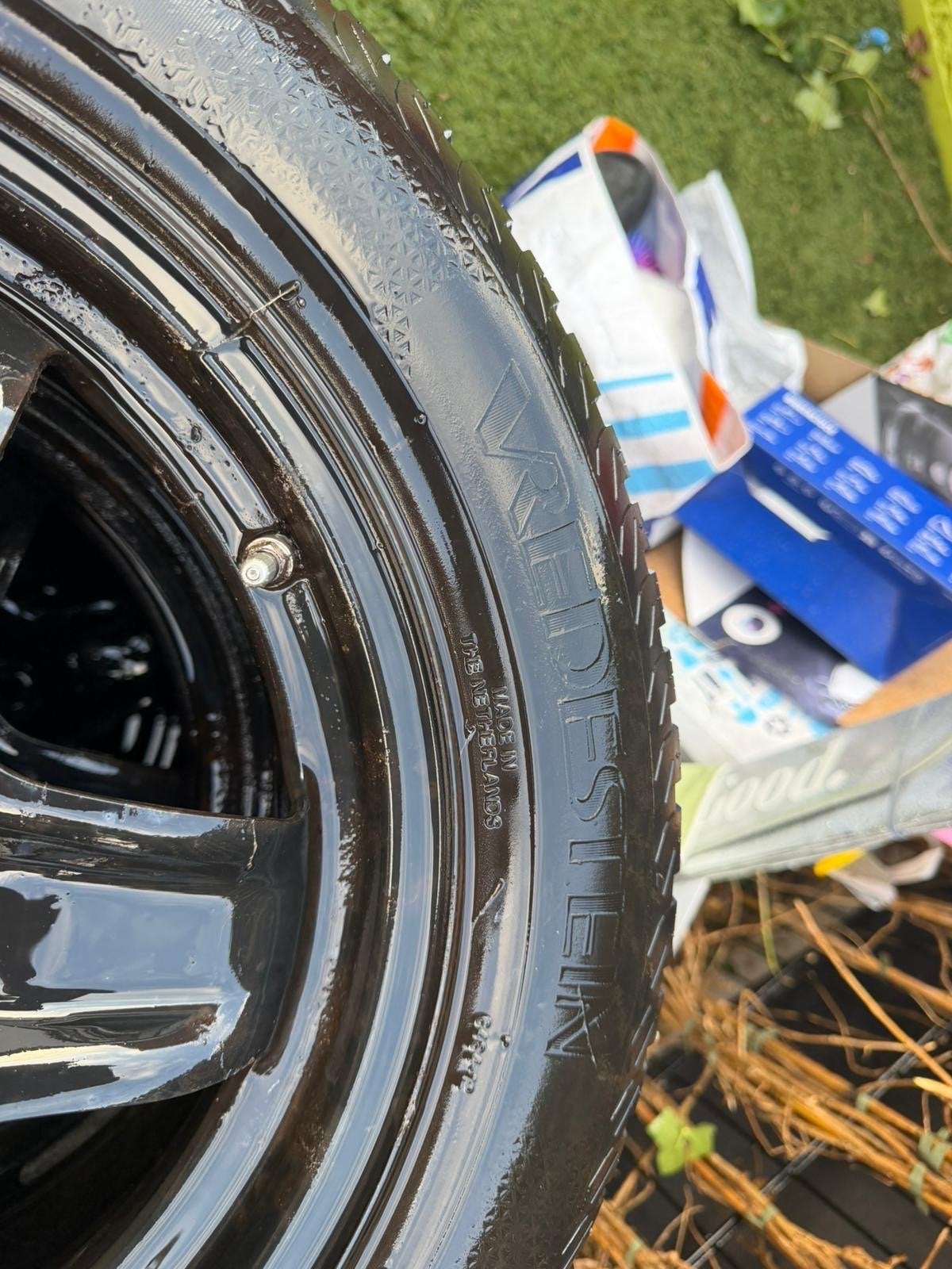 Vredestein winterbanden met velgen 205/55 R16, Ophalen, Gebruikt, 16 inch, Banden en Velgen