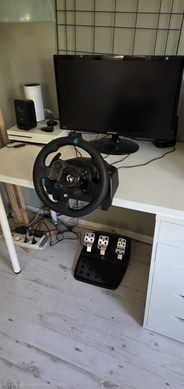 Logitech G923 racestuur met pedalen voor Xbox, Spelcomputers en Games, Ophalen of Verzenden, Zo goed als nieuw, Stuurtje of Sportattribuut
