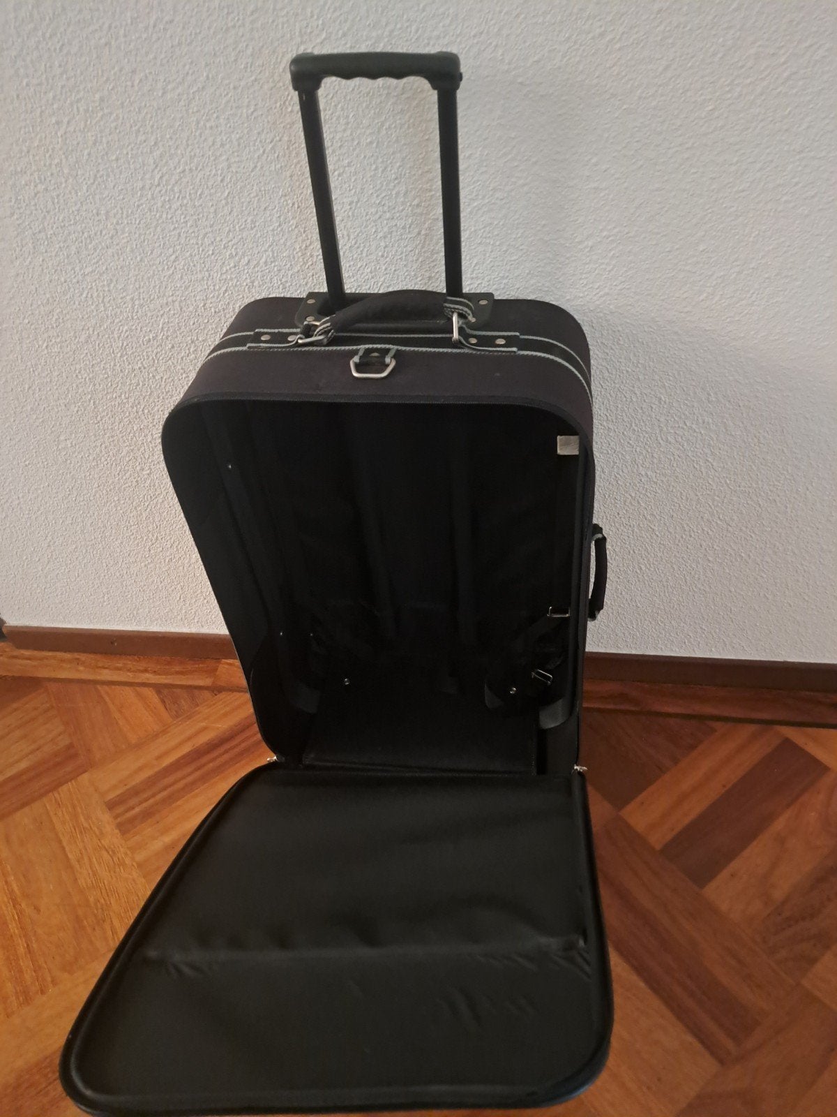 Samsonite Cabinekoffer Zwart Lichtgewicht Trolley, Ophalen, 40 tot 60 cm, Wieltjes, Gebruikt