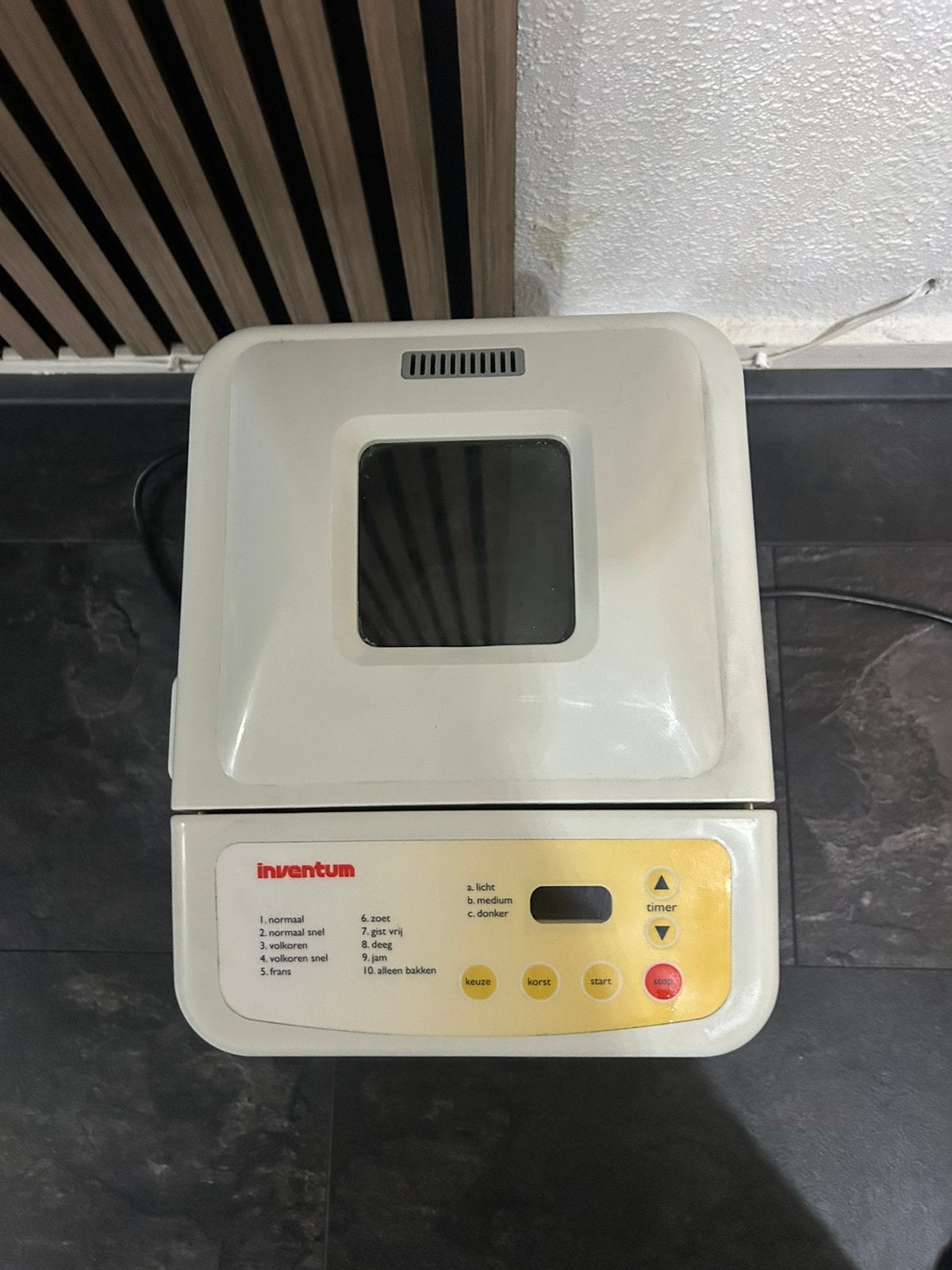 Invintium broodbakmachine, Witgoed en Apparatuur, Ophalen of Verzenden, Zo goed als nieuw
