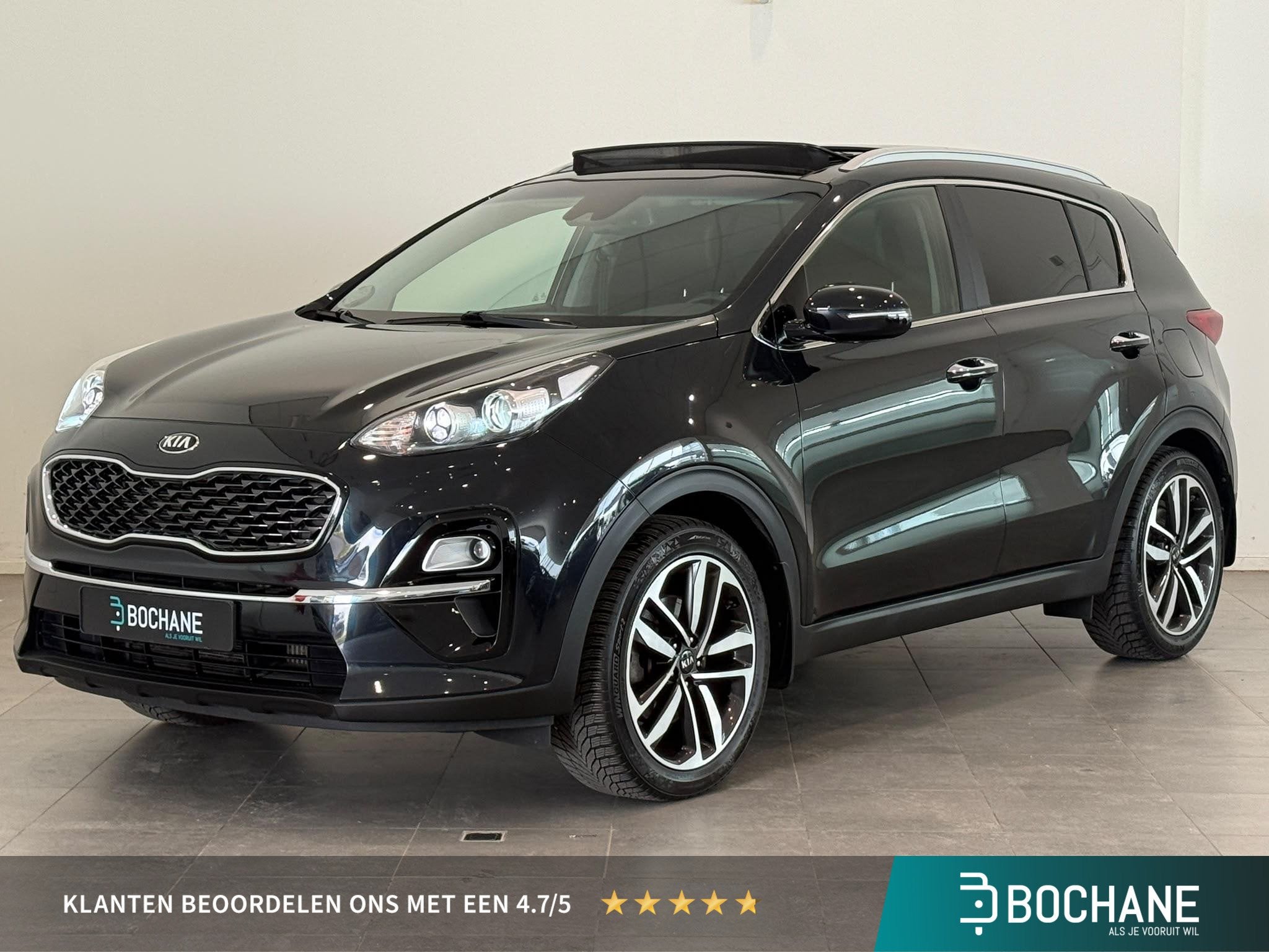 Kia Sportage 1.6 T-GDI DynamicLine | Trekhaak | Panoramadak, Auto's, Kia, Gebruikt, 4 cilinders, Met garantie (alle), Automatische klimaatregeling