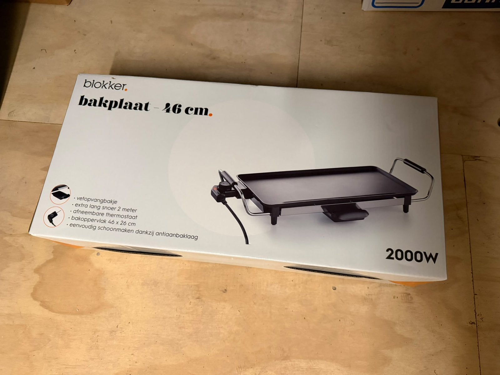 Elektrische bakplaat - zo goed als nieuw, Ophalen of Verzenden, Zo goed als nieuw