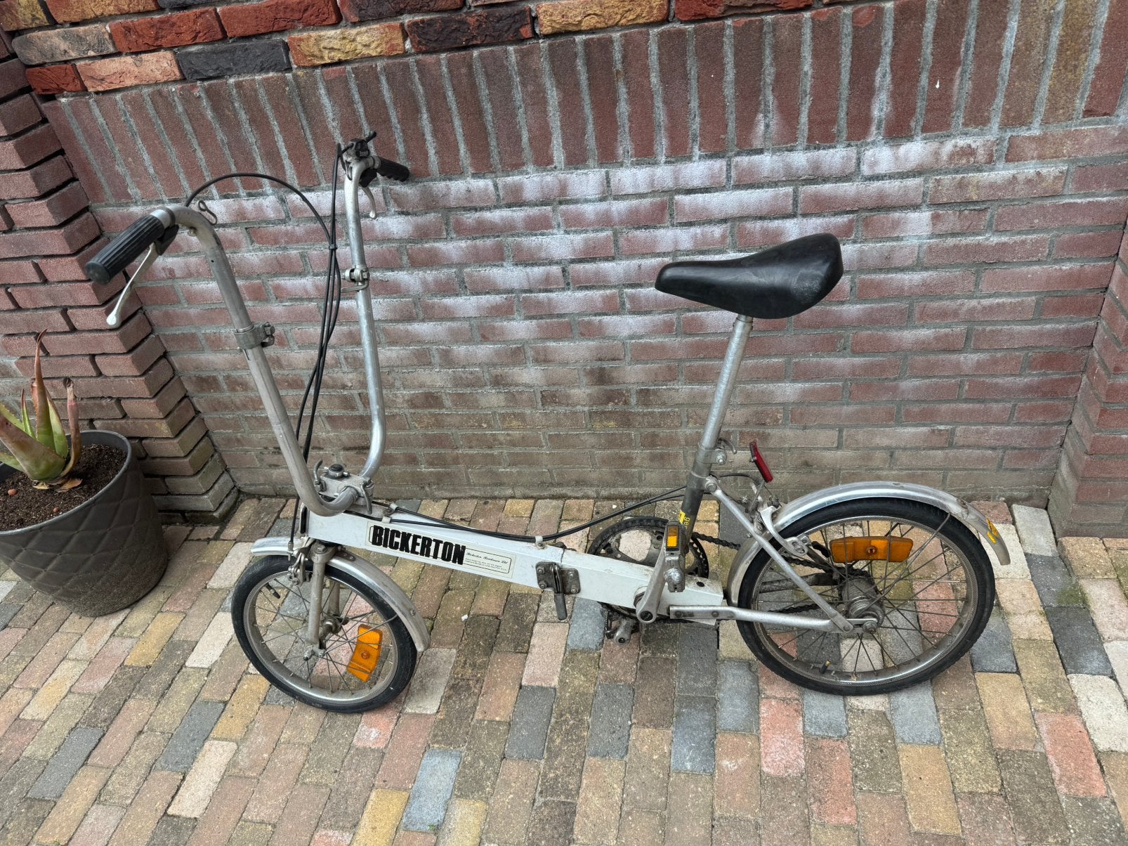 Unieke vouwfiets merk Bickerton, Ophalen of Verzenden, Gebruikt, 16 tot 18 inch, Versnellingen