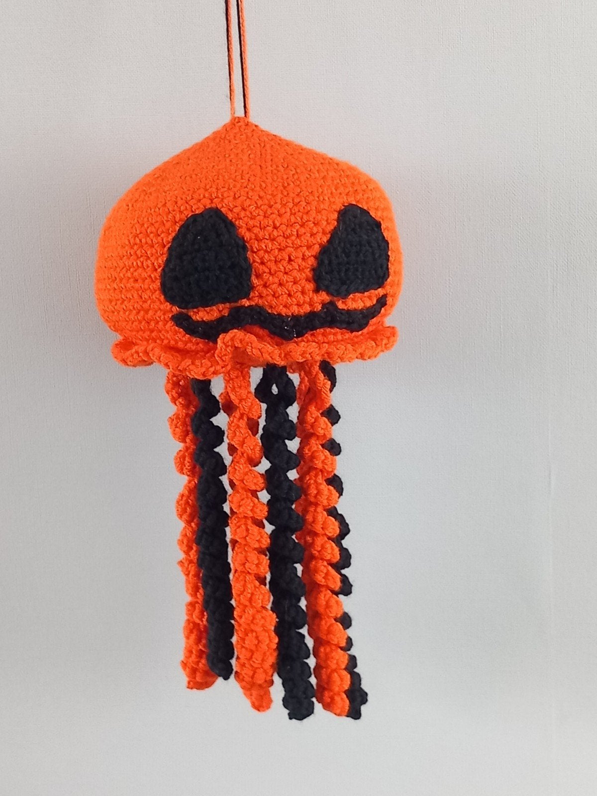 Gehaakte Halloween Kwal Decoratie - Oranje & Zwart, Ophalen of Verzenden, Nieuw