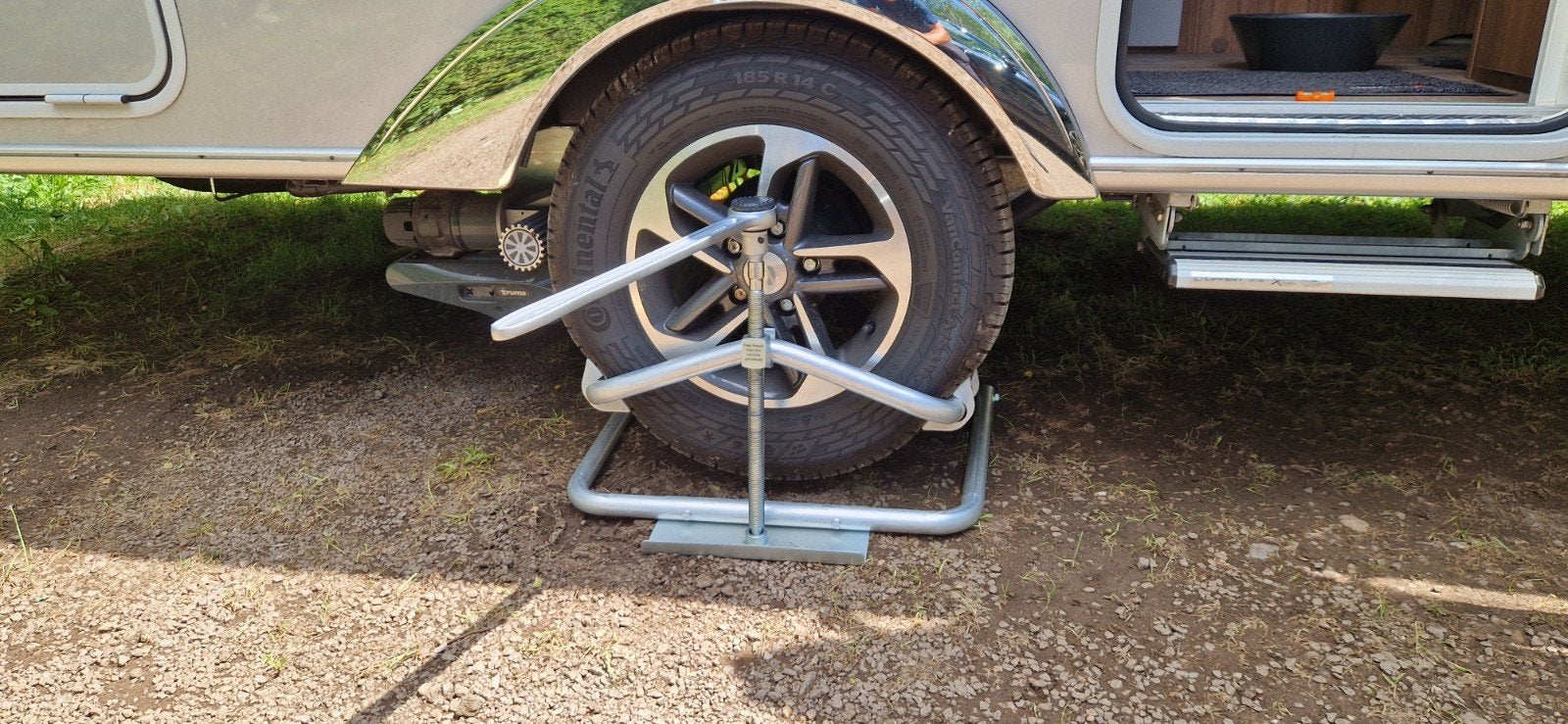 Caravan leveler Milenco, Ophalen, Zo goed als nieuw