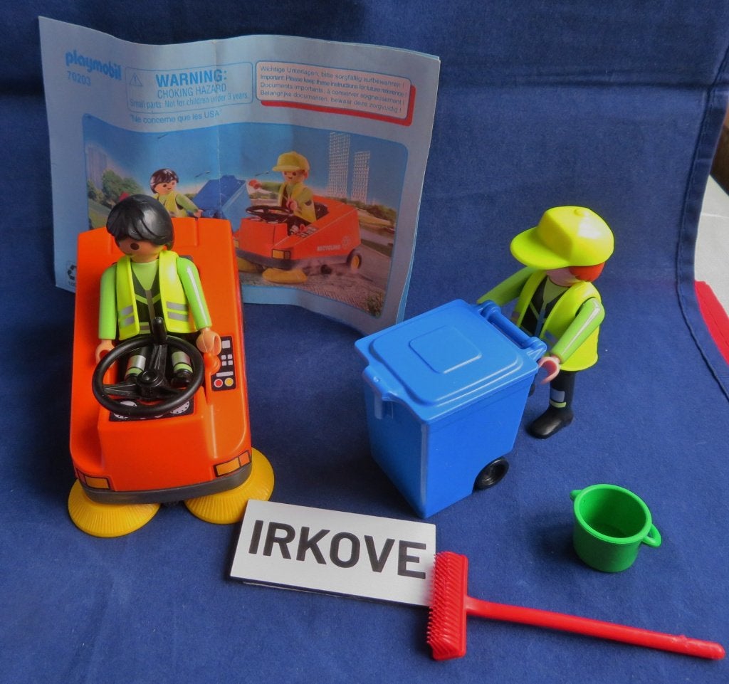 PLAYMOBIL NIEUW * Veegwagen en Vuilnisman *, Verzenden, Nieuw, Complete set