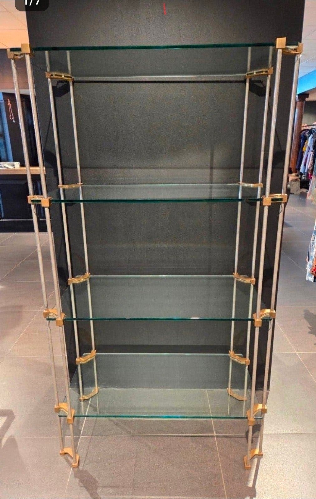Peter Ghyczy vintage etagere / open kast, Ophalen, 50 tot 100 cm, Zo goed als nieuw, Glas