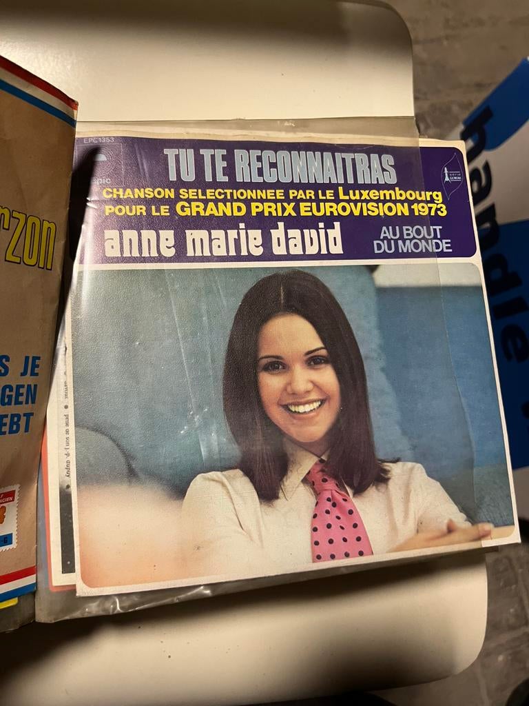 Anne marie david - Tu te reconnaîtras 7 inch vinyl, Cd's en Dvd's, Gebruikt, 7 inch, Single, Ophalen of Verzenden