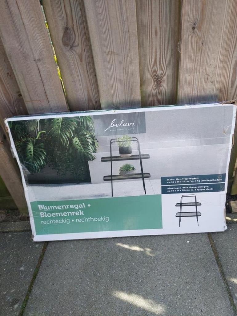 Belavi Bloemenrek / Plantenrek - Nieuw in doos, Huis en Inrichting, Kasten | Stellingkasten, Ophalen, Nieuw