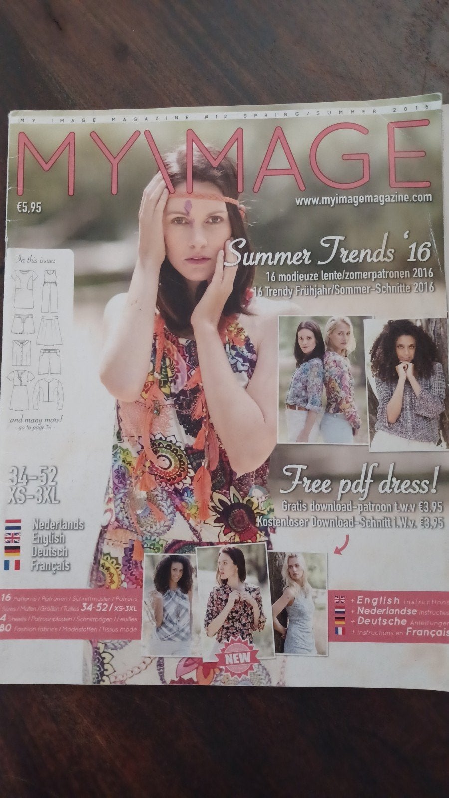 My Image, frisse en zomerse naaipatronen, Hobby en Vrije tijd, Kledingpatronen, Ophalen of Verzenden, Zo goed als nieuw, Vrouw