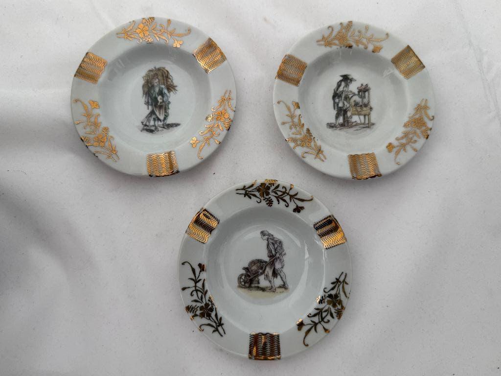 3 vintage Limoges porseleinen schaaltjes, Ophalen of Verzenden