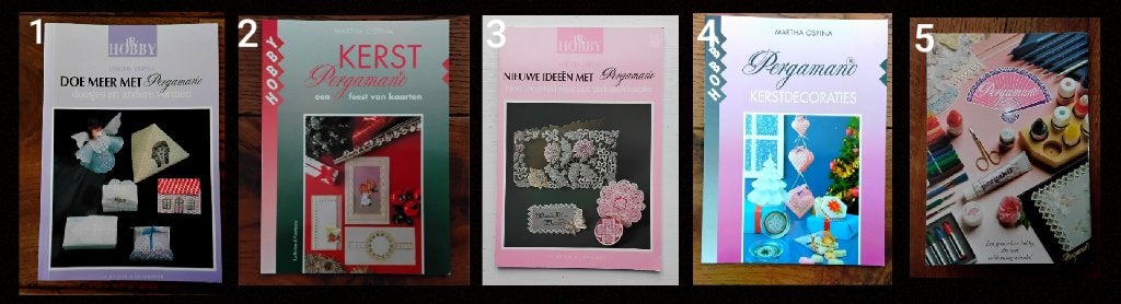 Boekjes over knutselen met pergamano, Ophalen of Verzenden, Gelezen, Scrapbooking en Knutselen, Martha Ospina