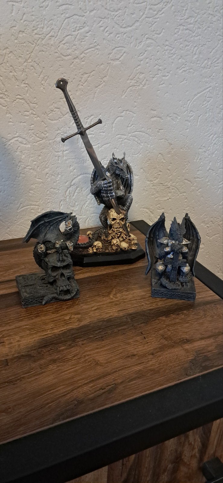 3 draken beelden, Verzamelen, Ophalen of Verzenden, Zo goed als nieuw, Dier