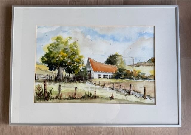 Aquarellen - Jan van der Wal, Antiek en Kunst, Kunst | Schilderijen | Klassiek, Ophalen, Overige stijlen, Landschap, Aquarel