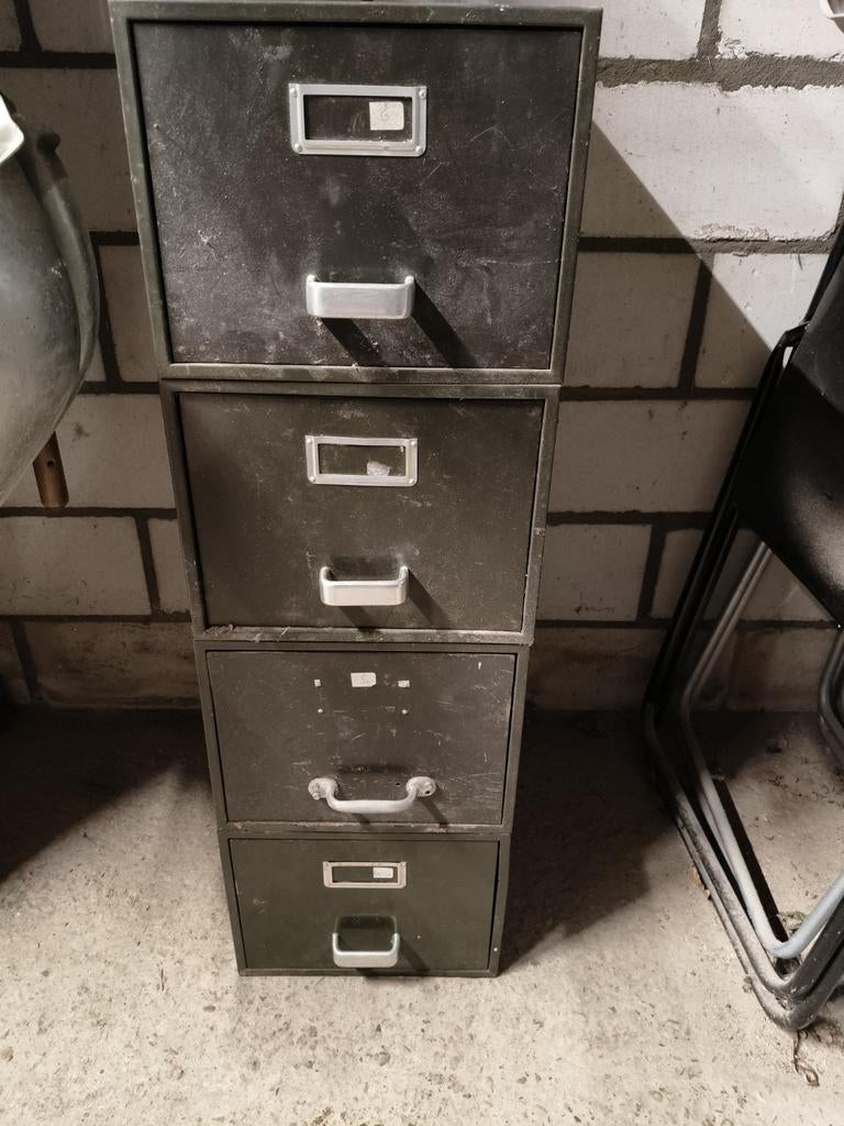 Vintage ladeblok oude dokters archief 4stuks, Ophalen, Gebruikt